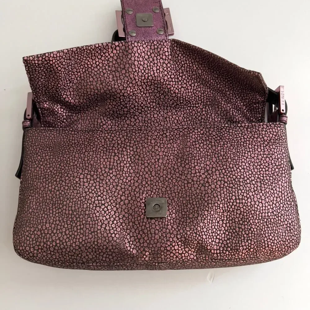 Fendi Metallic Purple Baguette - Picture 6 of 8